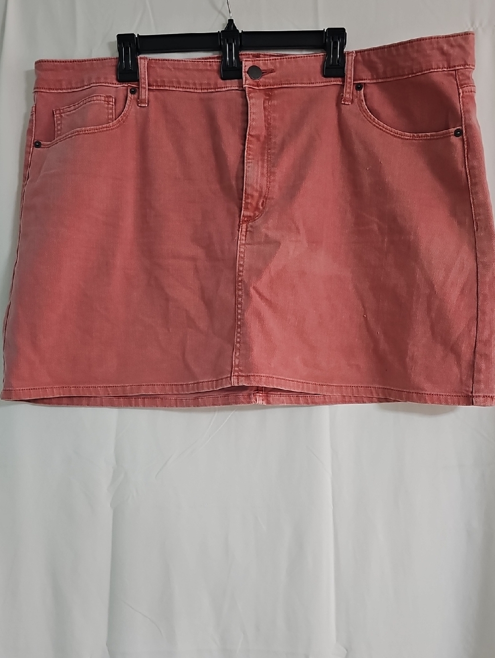 Universal Thread Coral Denim Mini Skirt